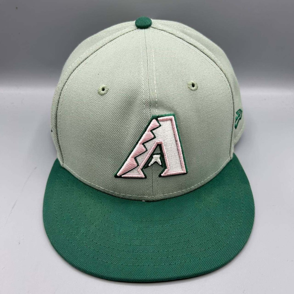 Arizona Diamondbacks MLB Hat Men 8 Green Pink 59Fifty New Era Fitted Cap